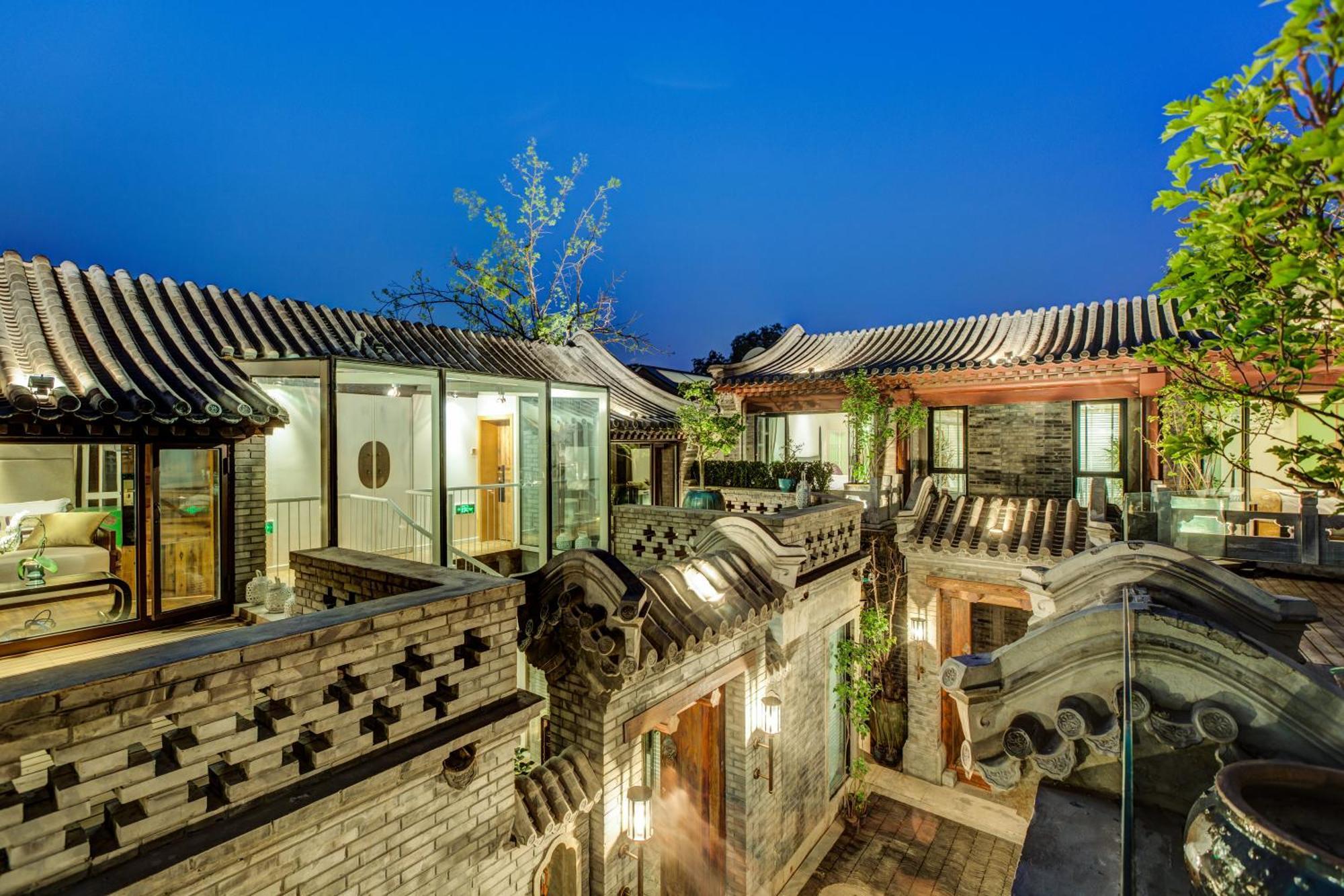 Beijing Le Zai Nan Luo Gu Xiang Wang Fu Jing Forbidden City Courtyard Hotel&Free Laundry Service&Free Coffee And Dumpling Experience Service エクステリア 写真